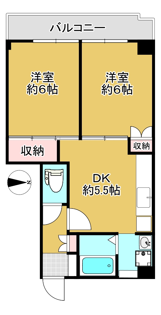 高橋ビル 402号室間取り