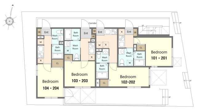 練馬区関町北新築アパート 102地図