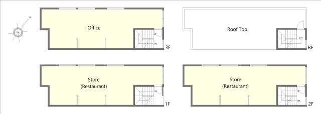 （仮称）練馬区栄町新築テナントビル １階区画図