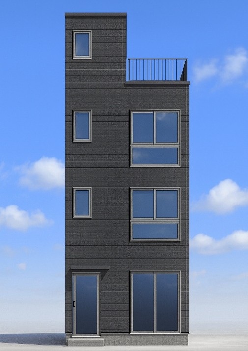 （仮称）練馬区栄町新築テナントビル ３階外観パース