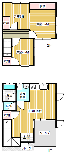 キャンパスハウス A号間取り