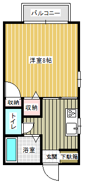 リバティハイツK 101間取り