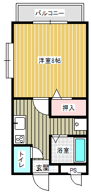 ツインハイムⅡ 101間取り