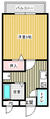 ツインハイムⅡ 202間取り