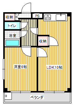 コーポ日光 102間取り