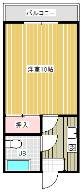永浦ハイツ（ペット相談可） 2階間取り