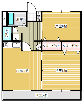パラダイスマンション 107間取り