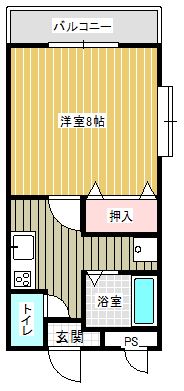 スイートハイム1 101間取り