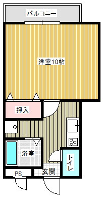 スイートハイム1 202間取り