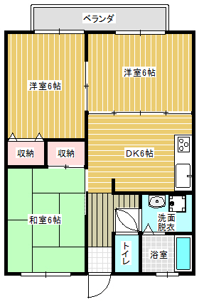 ふくよしⅡ 205間取り