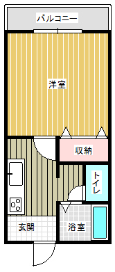 カレッジハウス21 202間取り