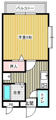 ツインハイム1 205間取り
