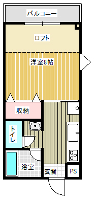 ロフティ鳥崎 205間取り