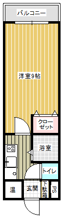 ピュアパレス蘭 1階間取り