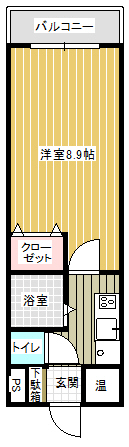 ピュアパレス蘭 306間取り