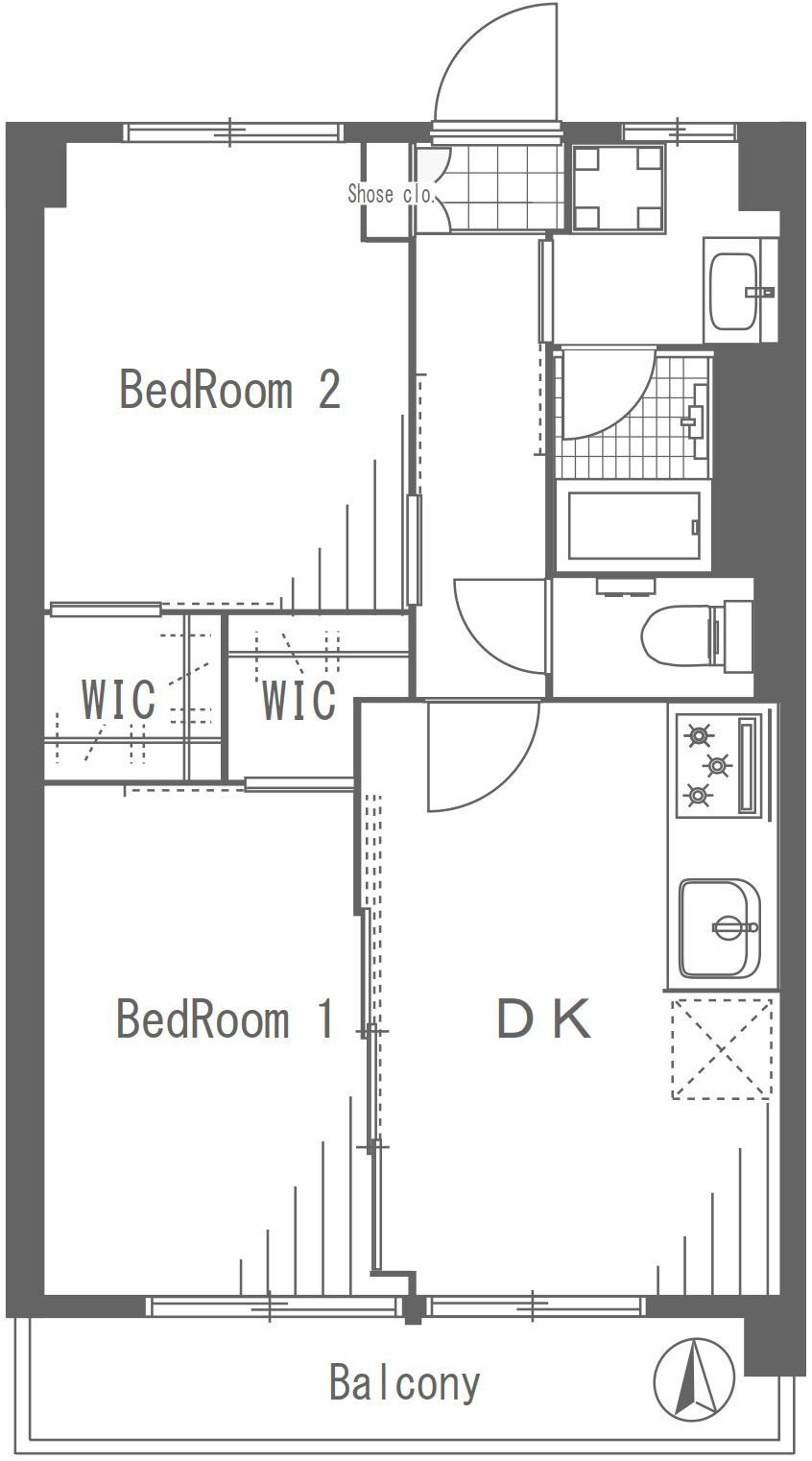 東京都文京区目白台１丁目 2階間取り