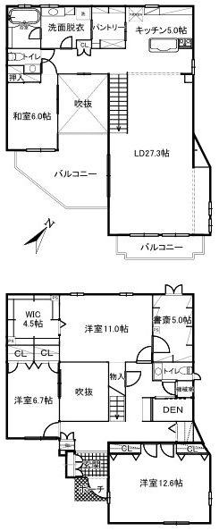 東京都文京区向丘１丁目間取り