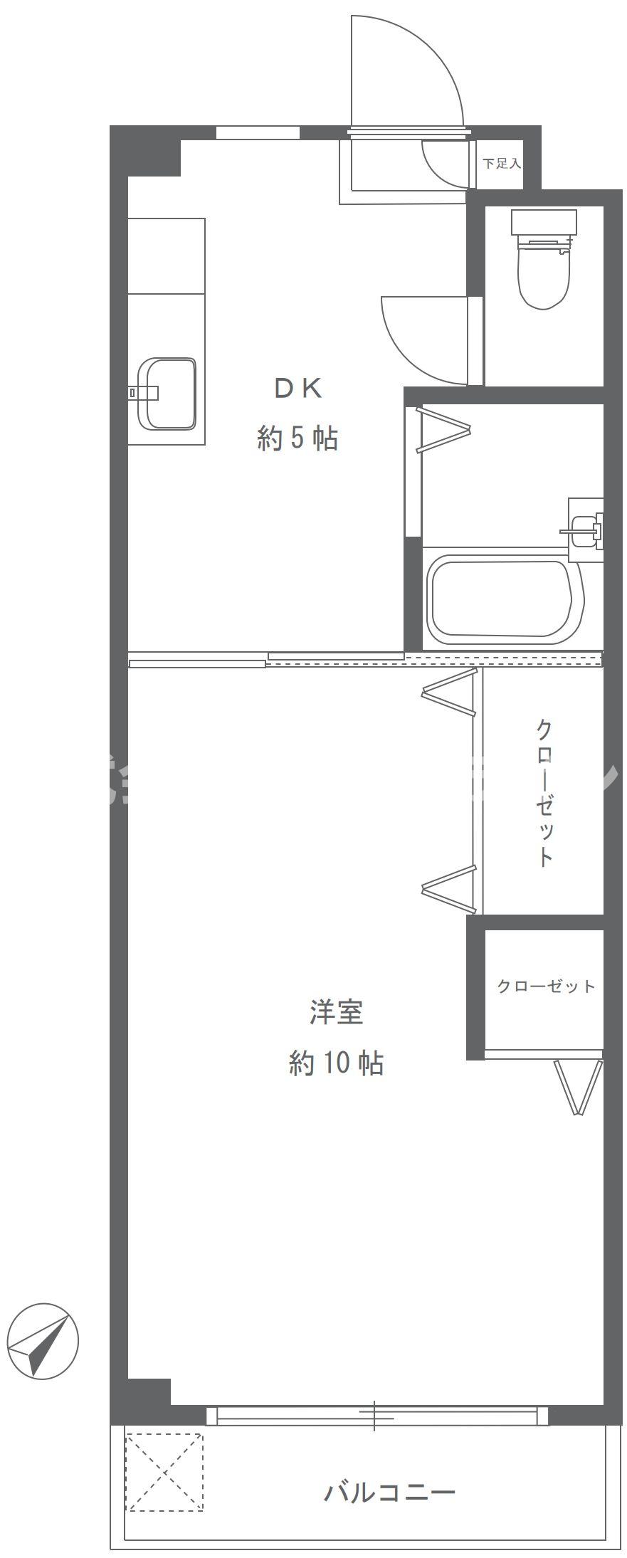 小松ハイツ 3階間取り