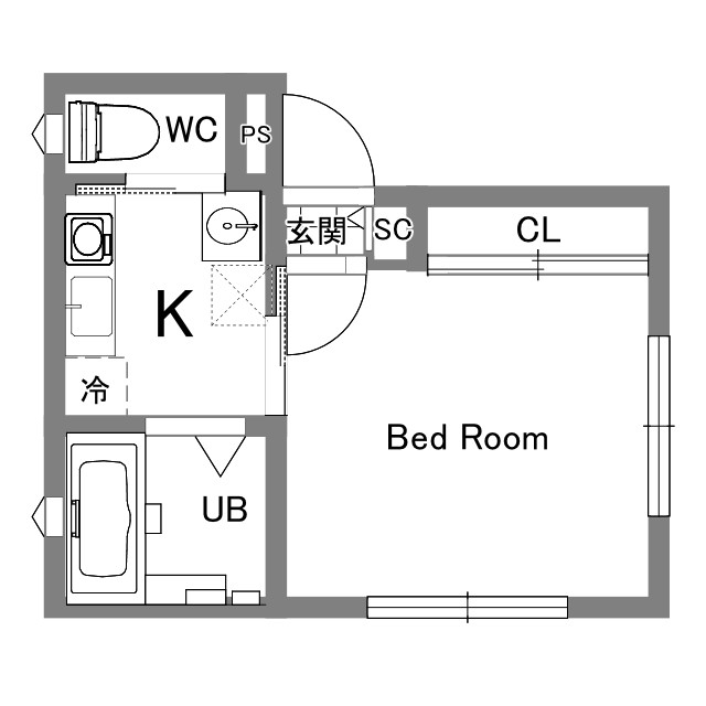 Villa八千代 1階間取り
