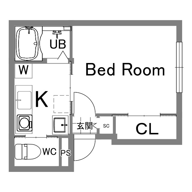 Villa八千代 1階間取り
