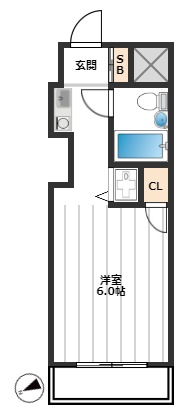 フローラル練馬 4階間取り